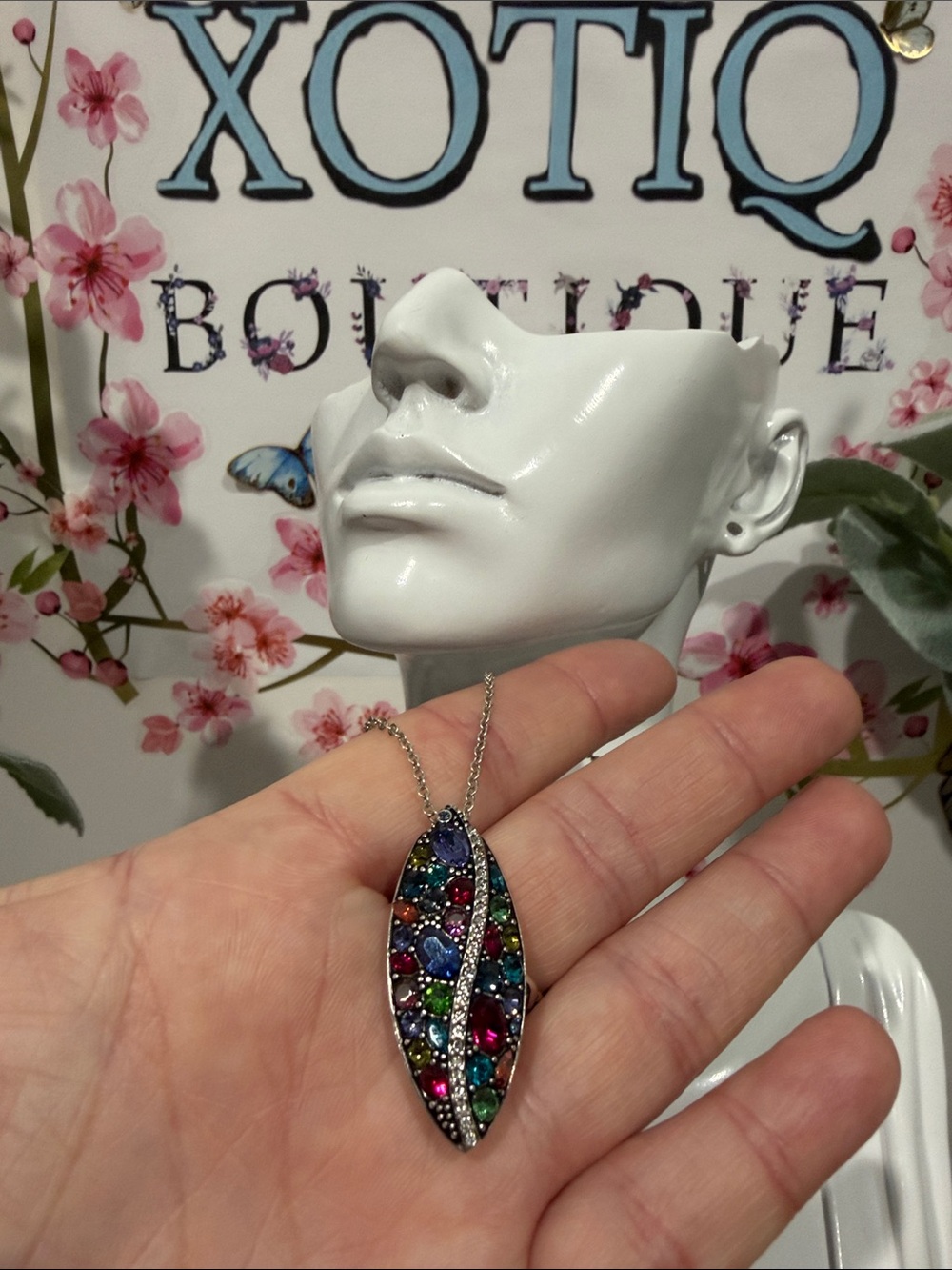 💕BRIGHTON SLVR SWAROVSKI CRYSTAL ‘TRUST YOUR JOURNEY’ Necklace MSRP: $108